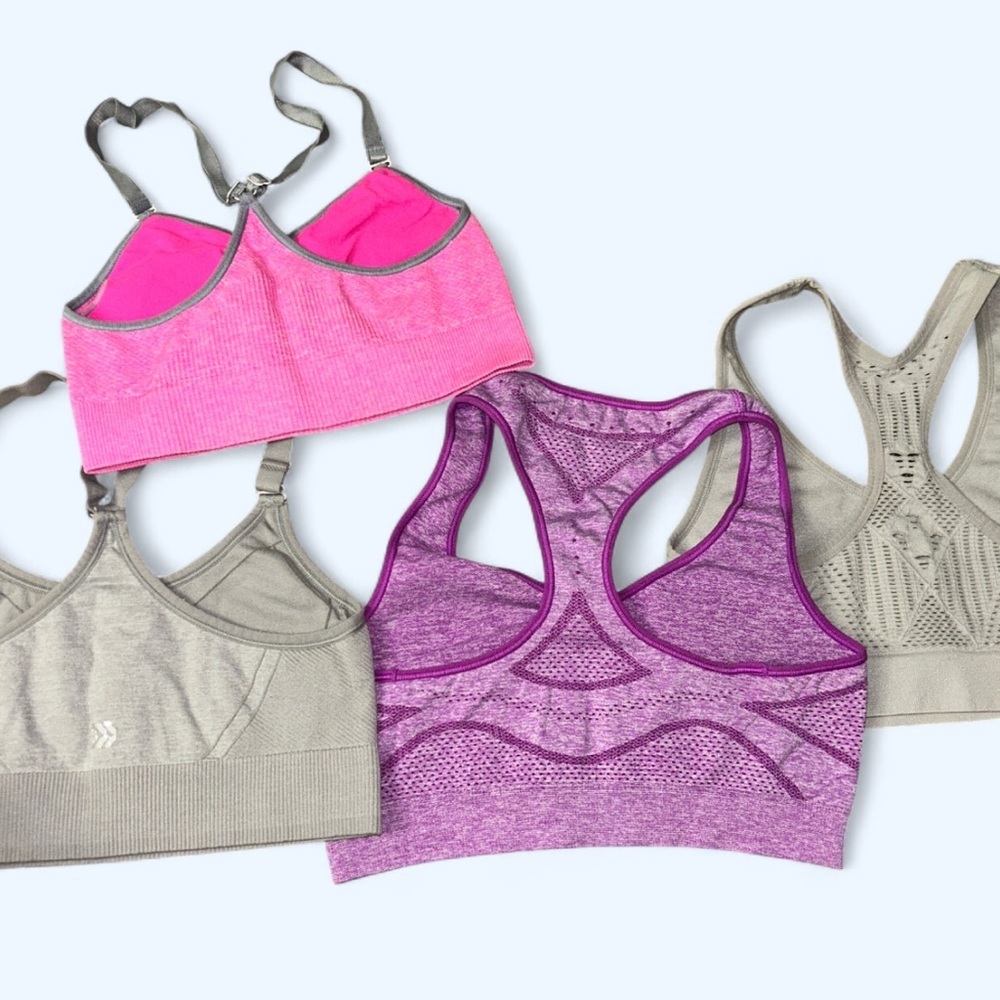 Women's Set Pink and Purple Sports Bras - Picture 2 of 2